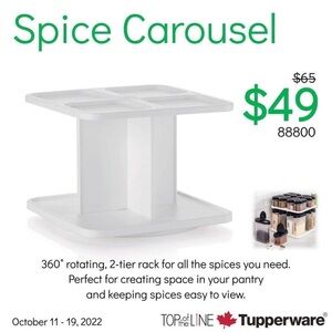 Tupperware Spice Carousel - no containers included